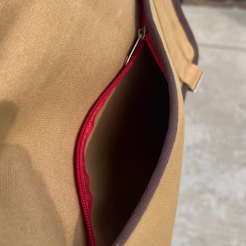 Heritage Supply Company Messenger Computer Bag Tan Good Condition - Picture 11 of 14